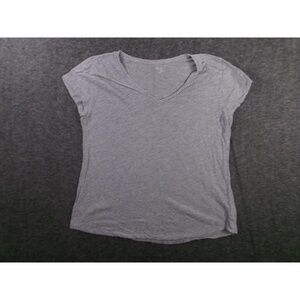 Gap Top Women Large Gray Base Layer Capsule Everyday Basic Minimalist Classic
